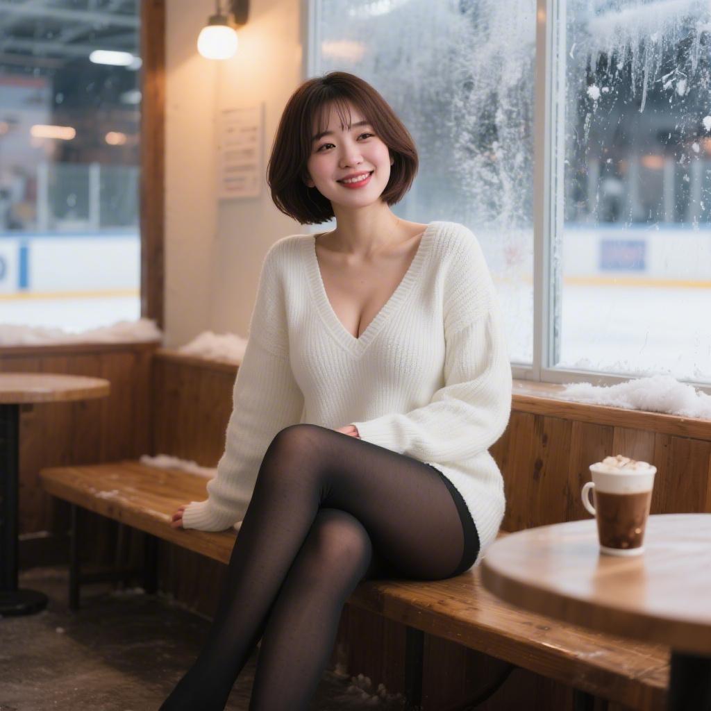 冬のスケートリンクで出会った巨乳のコーチに休憩所で足コキされた話
