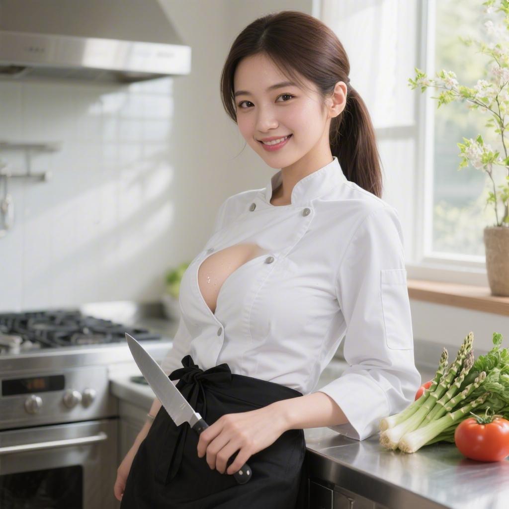春の料理教室で出会った巨乳のシェフにキッチンで中出しした話