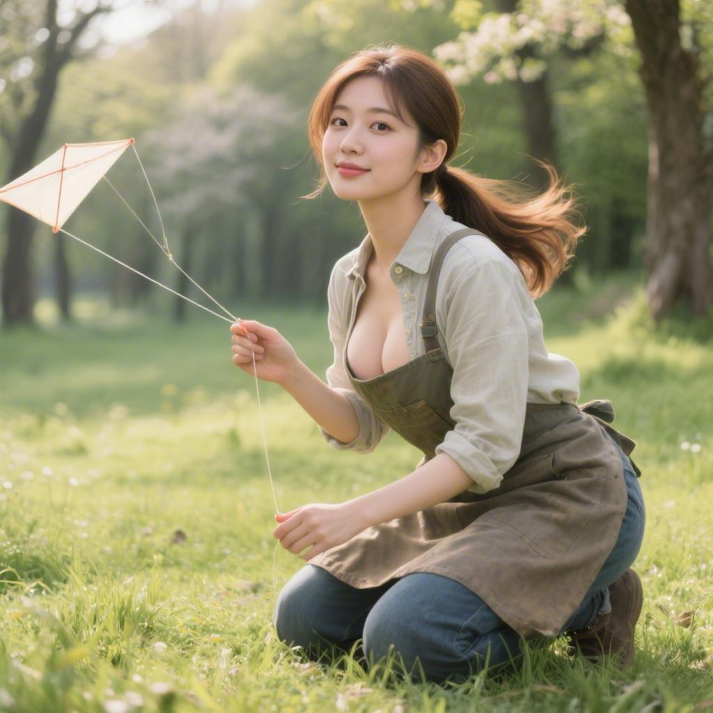 春の凧揚げイベントで出会った巨乳の凧職人に空き地で手コキされた話