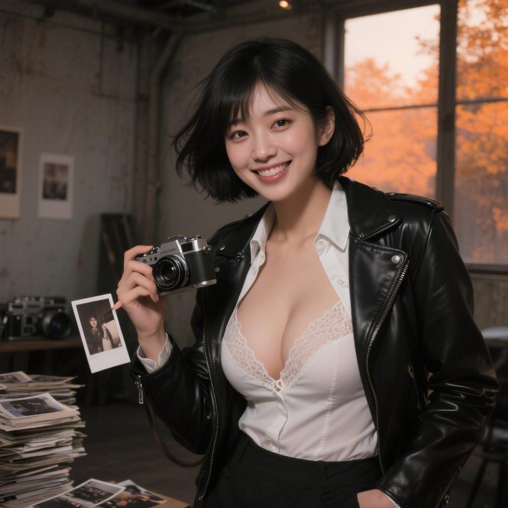 秋のフォトコンテストの審査待ちで出会った巨乳のカメラマンにバックヤードでシャッター乳押しされた話