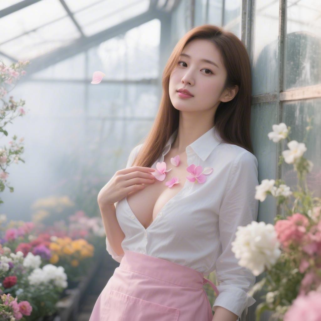花屋の温室で出会った巨乳のフラワーアレンジメント講師に花びらまみれで舐め回された話