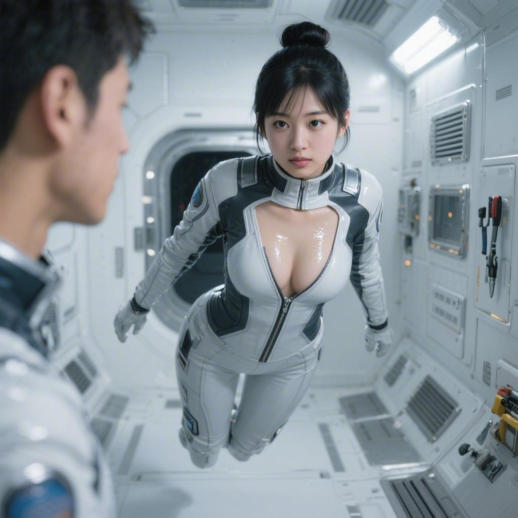 宇宙ステーションで巨乳宇宙飛行士に騎乗位で搾り取られた話