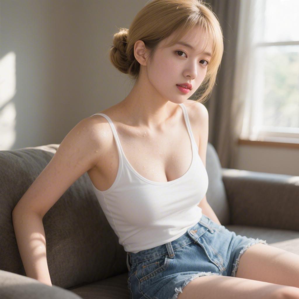 巨乳の幼馴染に自宅で密着キスされて勃起しまくった話