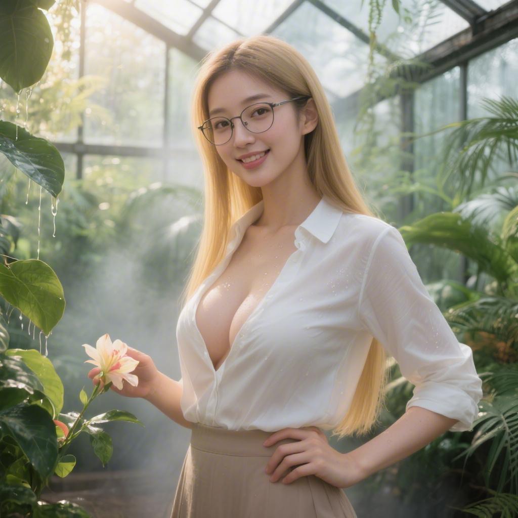冬の朝の自家製温室で巨乳の植物学者に囲まれながら乳首を甘噛みされてイキ狂った話