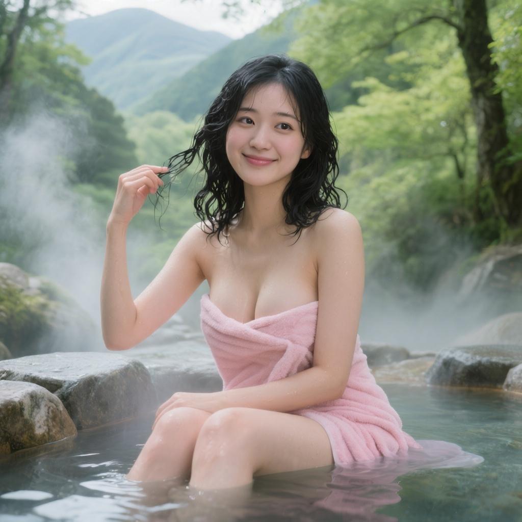 【温泉・風呂・巨乳】山奥の隠れ湯で出会った巨乳の陶芸家に柔らか谷間で挟まれて悶絶した話