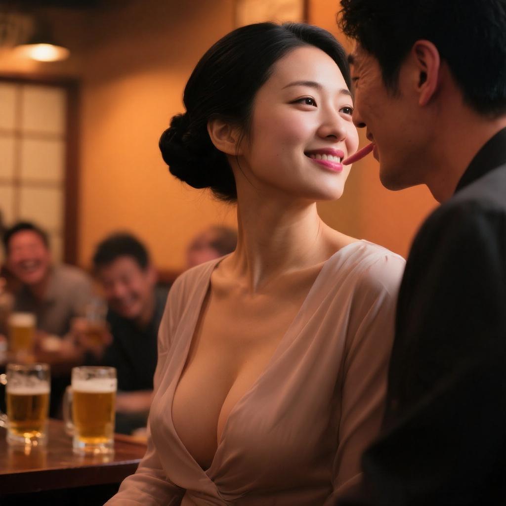 飲み会で出会った巨乳の人妻に耳舐めされた話