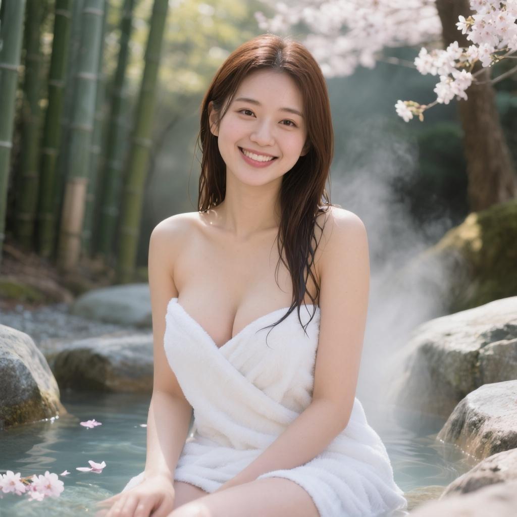 【温泉・風呂・OL】社外研修の温泉で出会った巨乳のOLに授乳手コキされた話