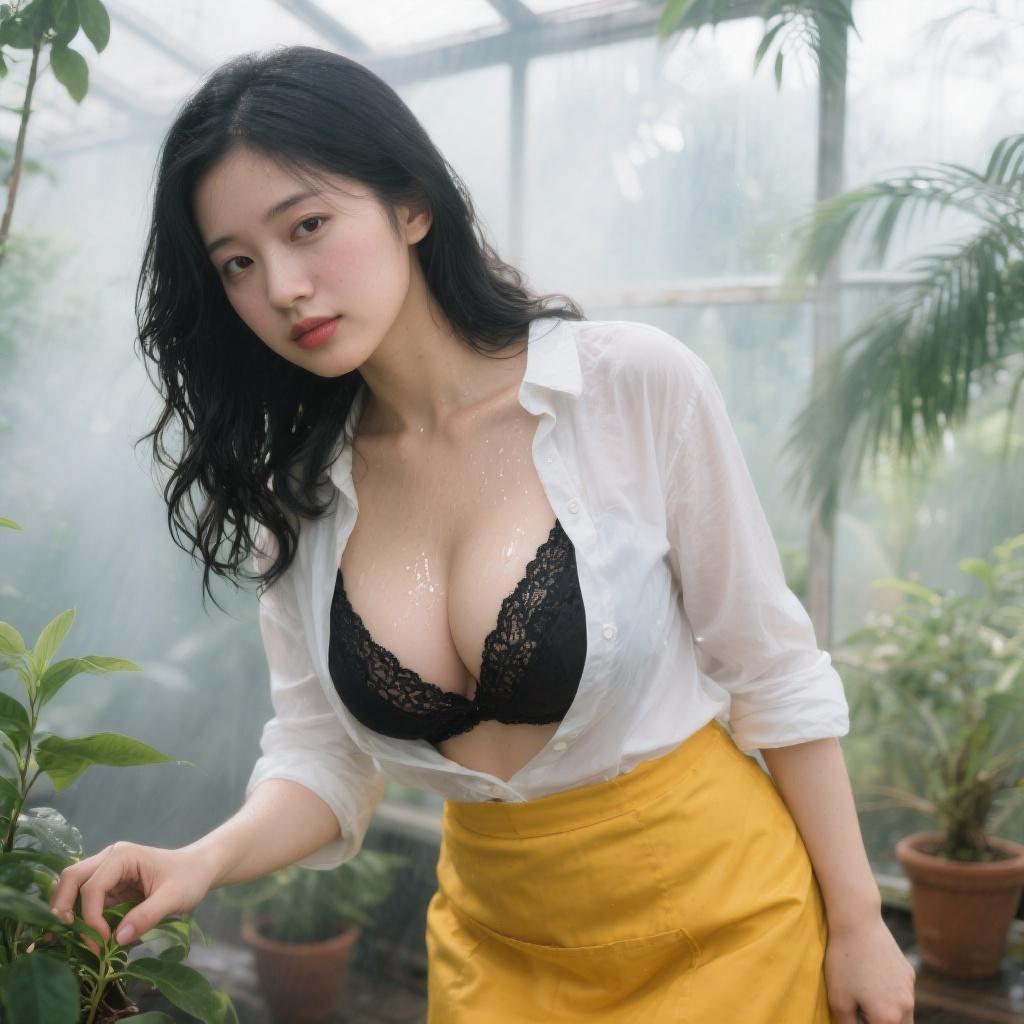 【職場・人妻】植物園の温室で出会ったムチムチの人妻にパイズリされた話