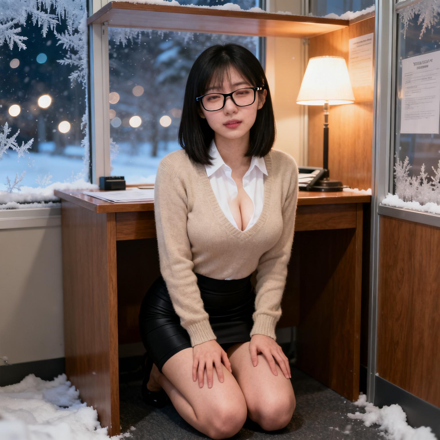 爆乳税理士に相談ブースの机の下でフェラチオされた話